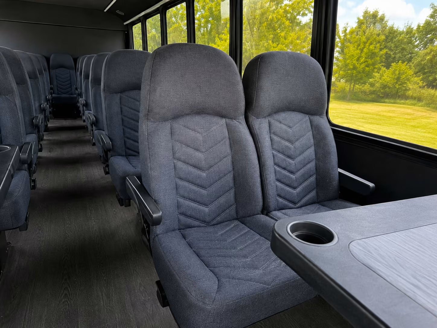20 passenger minibus interior