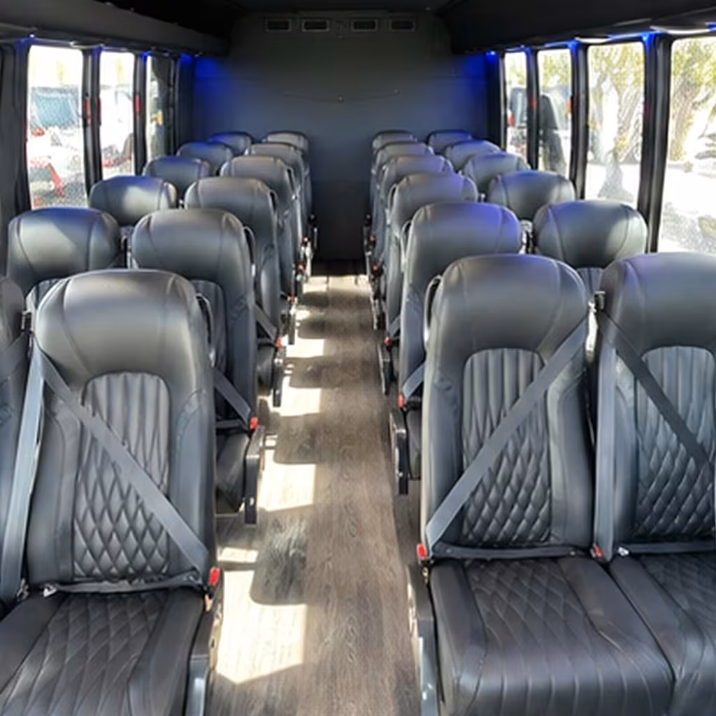 25 passenger minibus interior