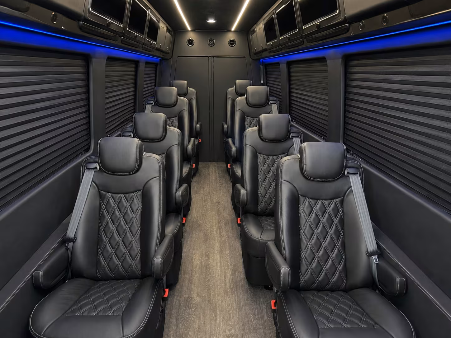 sprinter van with driver inside