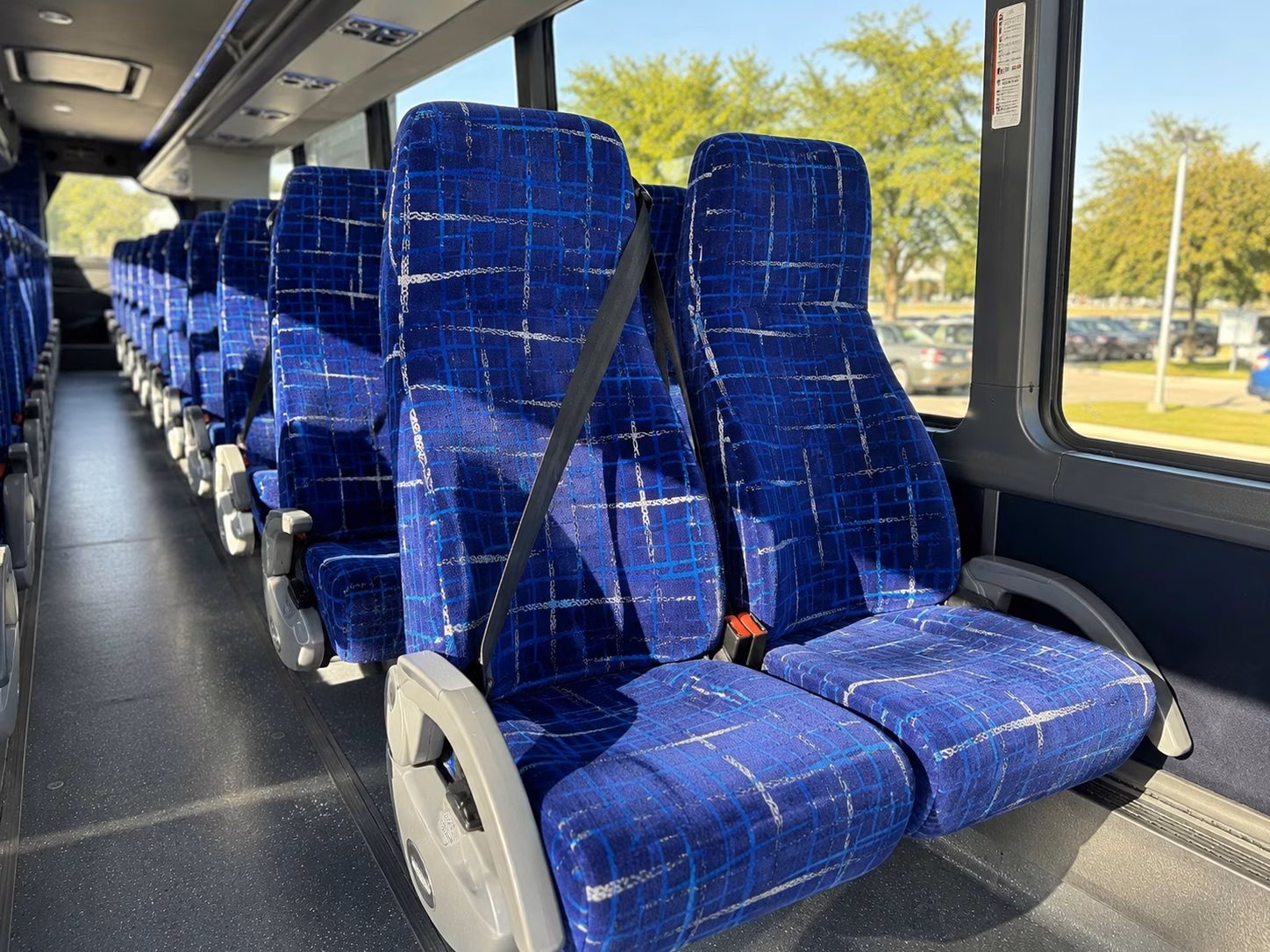 yuma charter bus rental interior