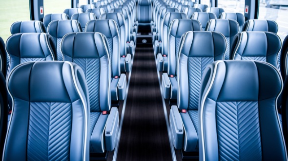 55 passenger charter bus interior