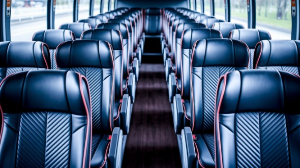 yuma 56 passenger charter bus inside